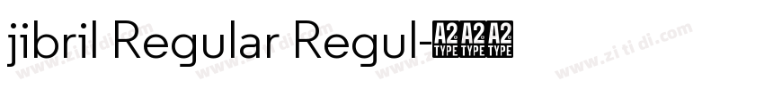 jibril Regular Regul字体转换